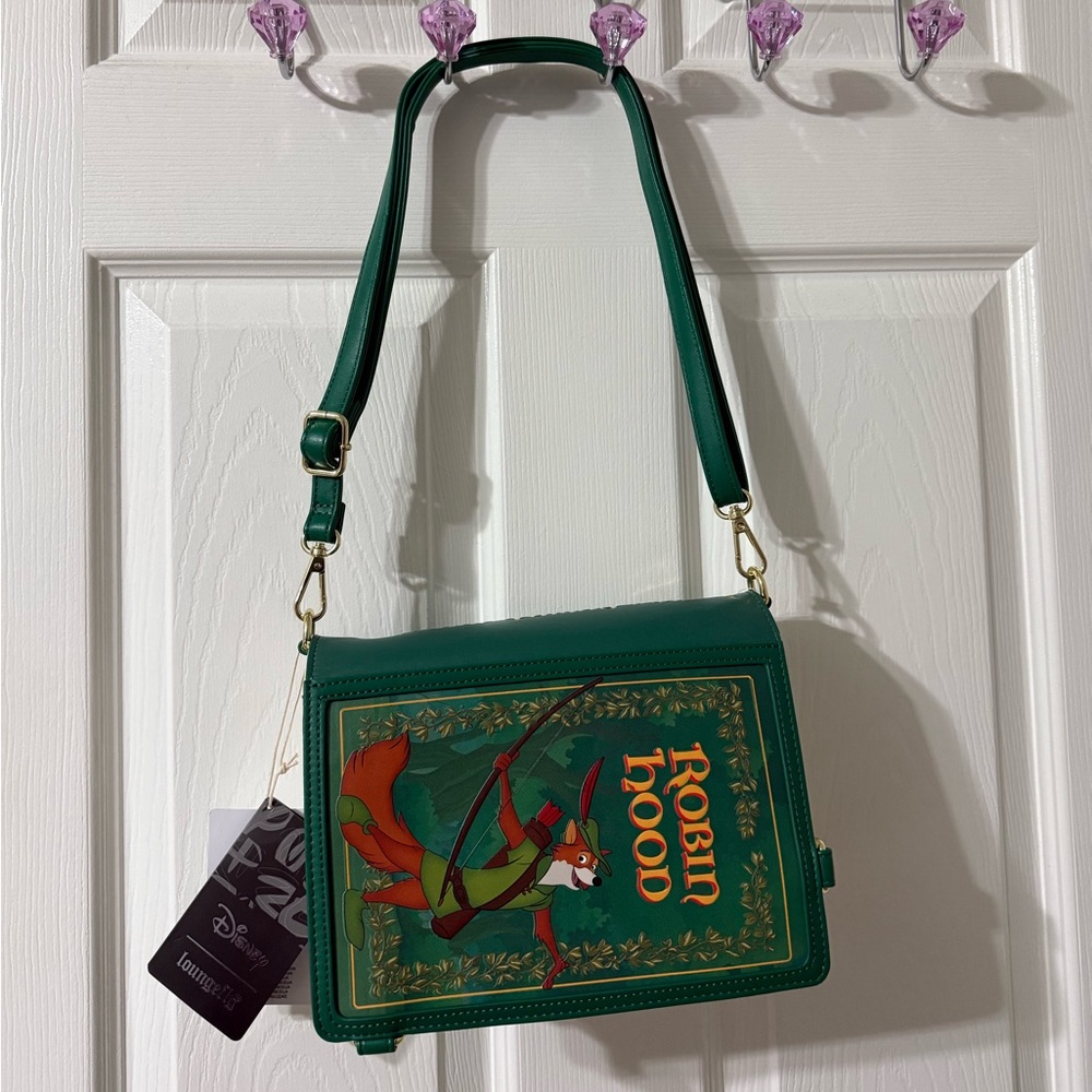 Loungefly Robin Hood Book Crossbody Bag